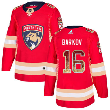 Personalized Florida Panthers 16 Aleksander Barkov Red Drift Fashion Jersey