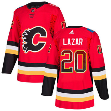 Personalized Flames 20 Curtis Lazar Red Drift Fashion Jersey