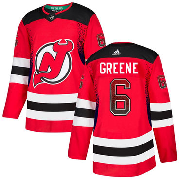 Personalized Devils 6 Andy Greene Red Drift Fashion Jersey
