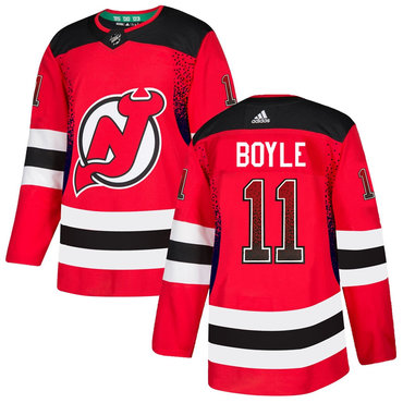 Personalized Devils 11 Brian Boyle Red Drift Fashion Jersey