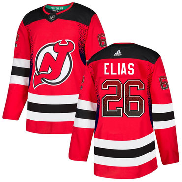 Personalized Devils 26 Patrik Elias Red Drift Fashion Jersey