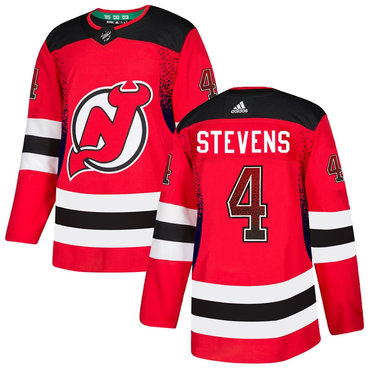 Personalized Devils 4 Scott Stevens Red Drift Fashion Jersey