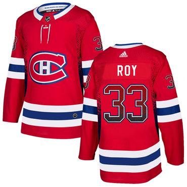 Personalized Canadiens 33 Patrick Roy Red Drift Fashion Jersey