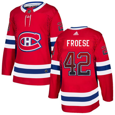 Personalized Canadiens 92 Byron Froese Red Drift Fashion Jersey