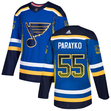 Personalized Blues 55 Colton Parayko Royal Drift Fashion Jersey