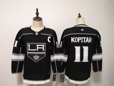 Personalized Kings 11 Anze Kopitar Black Youth Jersey