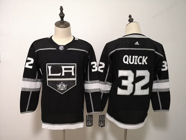 Personalized Kings 32 Jonathan Quick Black Youth Jersey