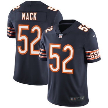 Personalized Bears 52 Khalil Mack Navy Youth Untouchable Limited Jersey