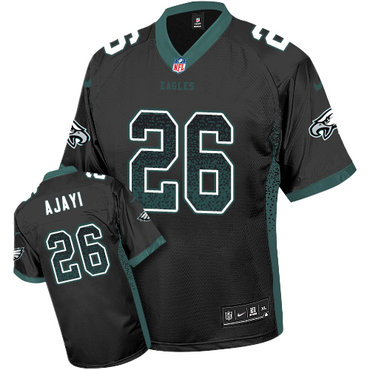 Personalized Eagles #26 Jay Ajayi Black Alternate Men’s Stitched NFL Elite Drift Fashion Jersey