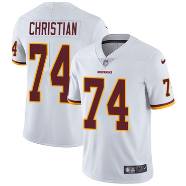 Personalized Redskins #74 Geron Christian White Men’s Stitched NFL Untouchable Limited Jersey