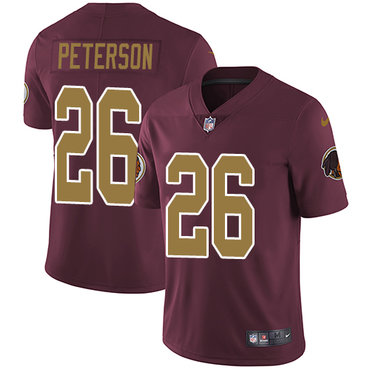 Personalized Redskins #26 Adrian Peterson Burgundy Red Alternate Men’s Stitched NFL Untouchable Limited Jersey