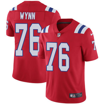 Personalized Patriots #76 Isaiah Wynn Red Alternate Men’s Stitched NFL Untouchable Limited Jersey