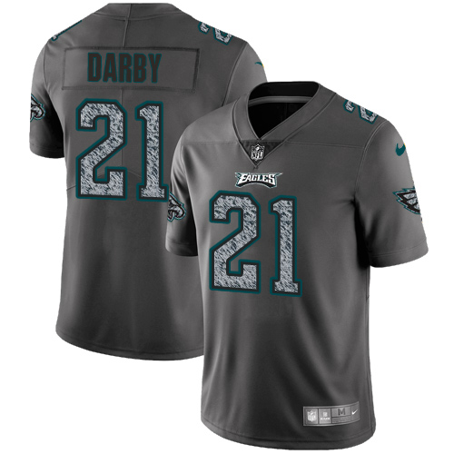 Personalized Eagles #21 Ronald Darby Gray Static Men’s Stitched NFL Untouchable Limited Jersey