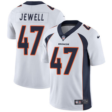 Personalized Broncos #47 Josey Jewell White Men’s Stitched NFL Untouchable Limited Jersey