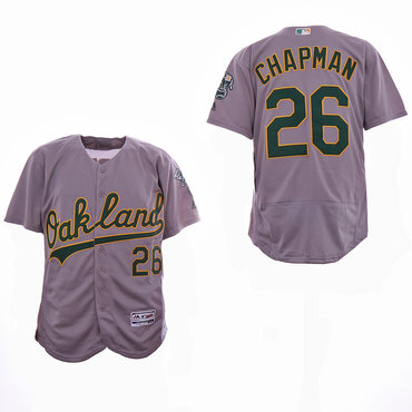 Personalized Athletics 26 Matt Chapman Gray Flexbase Jersey