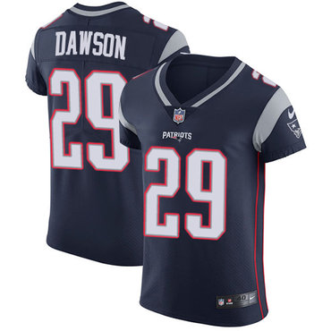 Personalized Patriots #29 Duke Dawson Navy Blue Team Color Men’s Stitched NFL Untouchable Elite Jersey