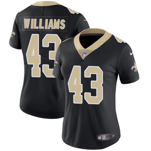 Personalized Women Saints 43 Marcus Williams Black Women Untouchable Limited Jersey