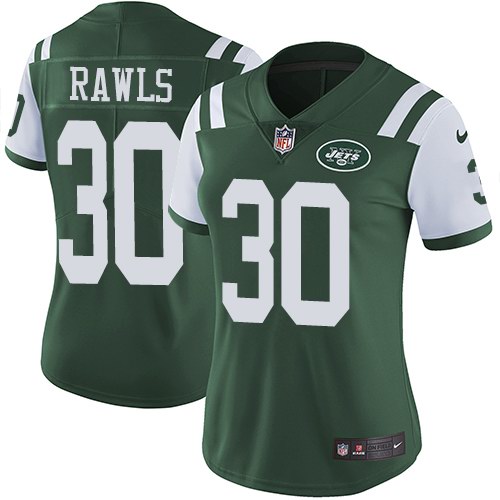 Personalized Jets 30 Thomas Rawls Green Women Untouchable Limited Jersey