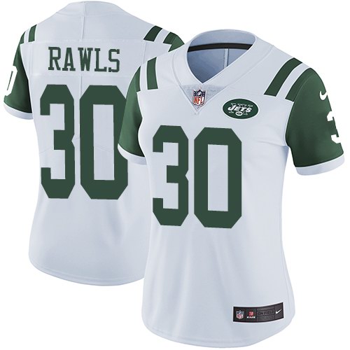 Personalized Jets 30 Thomas Rawls White Women Untouchable Limited Jersey