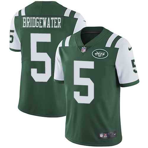 Personalized Jets 5 Teddy Bridgewater Green Youth Untouchable Limited Jersey