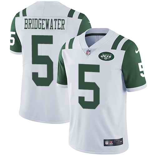 Personalized Jets 5 Teddy Bridgewater White Youth Untouchable Limited Jersey