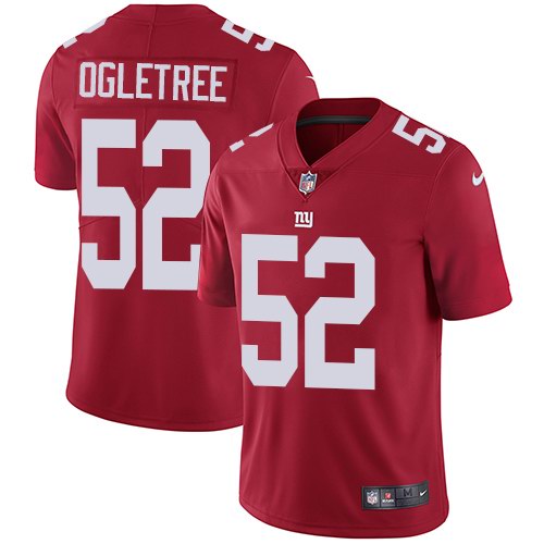 Personalized Giants 52 Alec Ogletree Red Alternate Youth Untouchable Limited Jersey