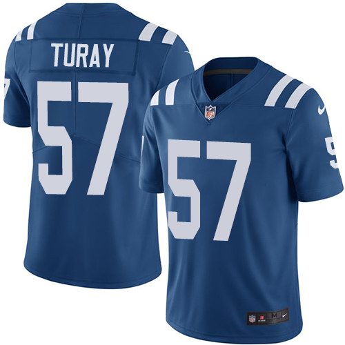 Personalized Colts 57 Kemoko Turay Royal Youth Untouchable Limited Jersey
