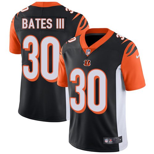 Personalized Bengals 30 Jessie Bates III Black Youth Untouchable Limited Jersey