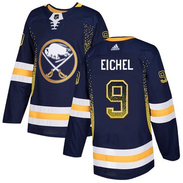 Personalized Sabres 9 Jack Eichel Navy Drift Fashion Jersey