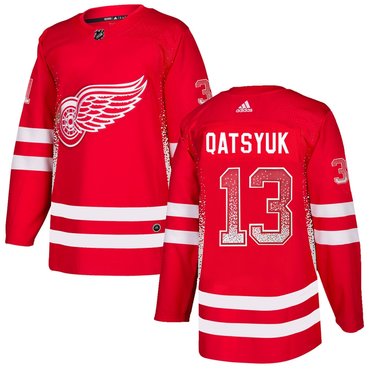 Personalized Red Wings 13 Pavel Datsyuk Red Drift Fashion Jersey