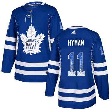Personalized Maple Leafs 11 Zach Hyman Blue Drift Fashion Jersey
