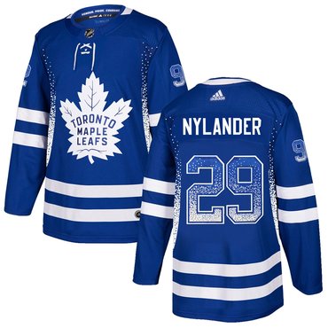 Personalized Maple Leafs 29 Williams Nylander Blue Drift Fashion Jersey