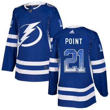 Personalized Lightning 21 Brayden Point Blue Drift Fashion Jersey