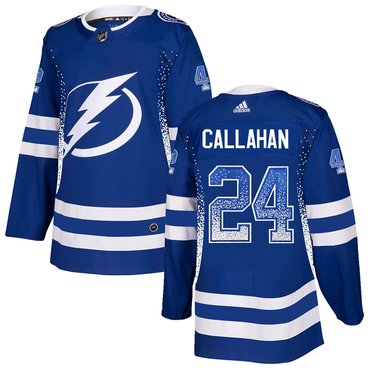Personalized Lightning 24 Ryan Callahan Blue Drift Fashion Jersey