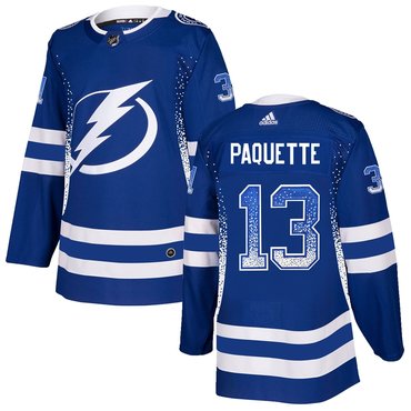 Personalized Lightning 13 Cedric Paquette Blue Drift Fashion Jersey