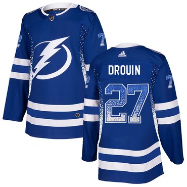 Personalized Lightning 27 Jonathan Drouin Blue Drift Fashion Jersey
