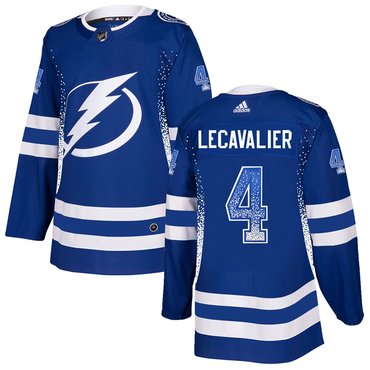 Personalized Lightning 4 Vincent Lecavalier Blue Drift Fashion Jersey