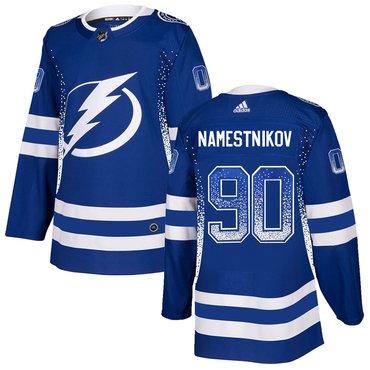 Personalized Lightning 90 Vladislav Namestnikov Blue Drift Fashion Jersey