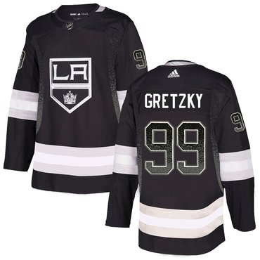 Personalized Kings 99 Wayne Gretzky Black Drift Fashion Jersey