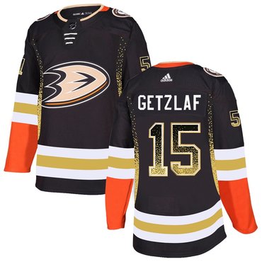 Personalized Ducks 15 Ryan Getzlaf Black Drift Fashion Jersey