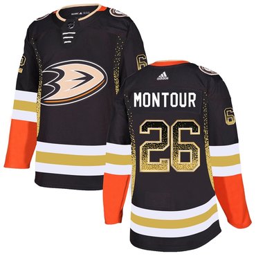 Personalized Ducks 26 Brandon Montour Black Drift Fashion Jersey