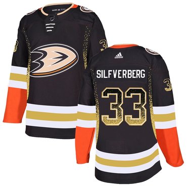 Personalized Ducks 33 Jakob Silfverberg Black Drift Fashion Jersey