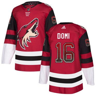 Personalized Coyotes 16 Max Domi Red Drift Fashion Jersey