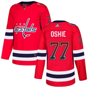 Personalized Capitals 77 T.J. Oshie Red Drift Fashion Jersey