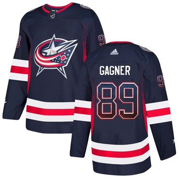 Personalized Blue Jackets 89 Sam Gagner Navy Drift Fashion Jersey