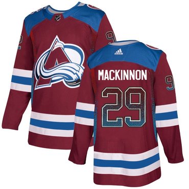 Personalized Avalanche 29 Nathan MacKinnon Burgundy Drift Fashion Jersey