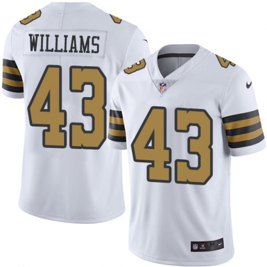 Personalized Saints 43 Marcus Williams Black Color Rush Limited Jersey