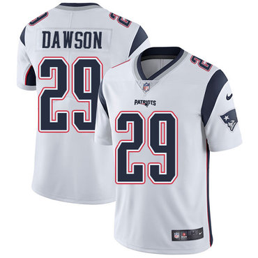 Personalized Patriots #29 Duke Dawson White Men’s Stitched NFL Untouchable Limited Jersey