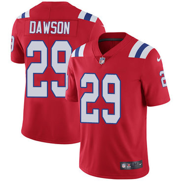 Personalized Patriots #29 Duke Dawson Red Alternate Men’s Stitched NFL Untouchable Limited Jersey