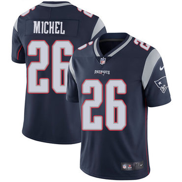 Personalized Patriots #26 Sony Michel Navy Blue Team Color Men’s Stitched NFL Untouchable Limited Jersey